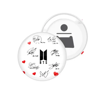 BTS signatures, Μαγνητάκι και ανοιχτήρι μπύρας στρογγυλό διάστασης 5,9cm