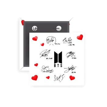 BTS signatures, Κονκάρδα παραμάνα τετράγωνη 5x5cm