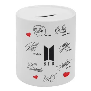 BTS signatures, Κουμπαράς πορσελάνης με τάπα