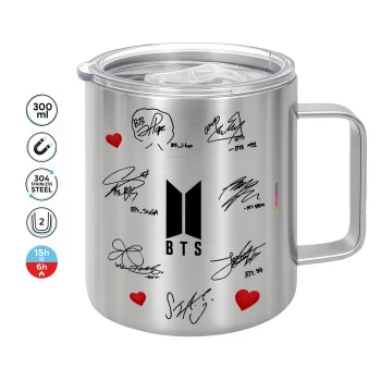 BTS signatures, Mug Stainless steel double wall 300ml