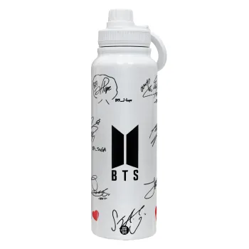 BTS signatures, Θερμός 1L Ανοξείδωτο με Βάση Κινητού & Διπλά Τοιχώματα