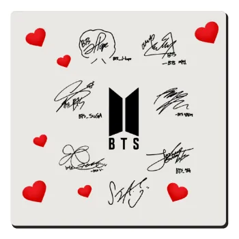 BTS signatures, Τετράγωνο μαγνητάκι ξύλινο 6x6cm