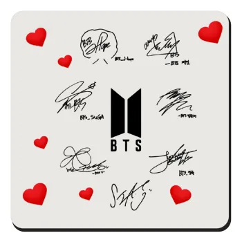 BTS signatures, Τετράγωνο μαγνητάκι ξύλινο 9x9cm