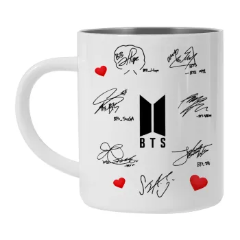 BTS signatures, Mug Stainless steel double wall 300ml