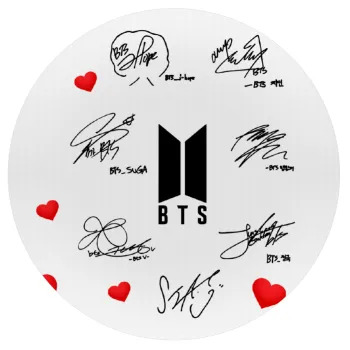 BTS signatures, Mousepad Στρογγυλό 20cm