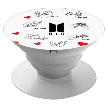 BTS signatures, Phone Holders Stand  Λευκό Βάση Στήριξης Κινητού στο Χέρι