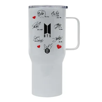 BTS signatures, Tumbler με καπάκι, διπλού τοιχώματος (θερμό) 750L