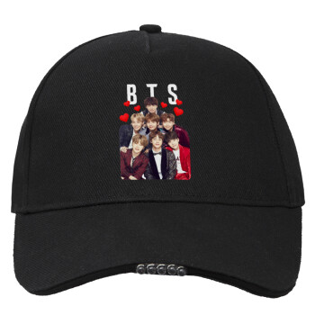 BTS hearts, Work & Activity LED Light Cap – Perfect for Night & Low Light Conditions (100% COTTON, ADULT, UNISEX)