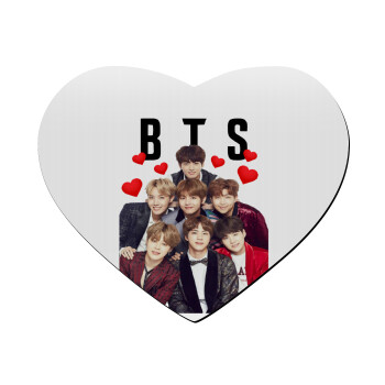 BTS hearts, Mousepad καρδιά 23x20cm