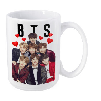 BTS hearts, Κούπα Mega, κεραμική, 450ml