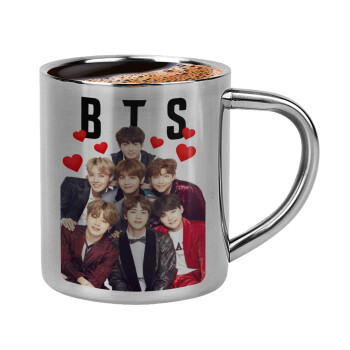 BTS hearts, Κουπάκι μεταλλικό διπλού τοιχώματος για espresso (220ml)