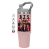 Pink color, 890ml (30oz) stainless Steel Tumbler with Handle