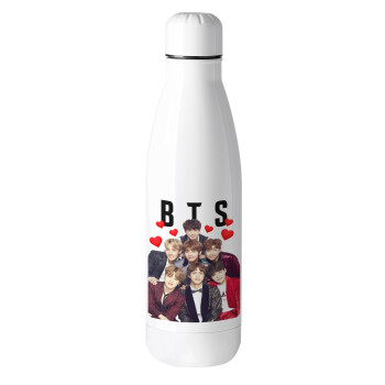 BTS hearts, Μεταλλικό παγούρι θερμός (Stainless steel), 500ml