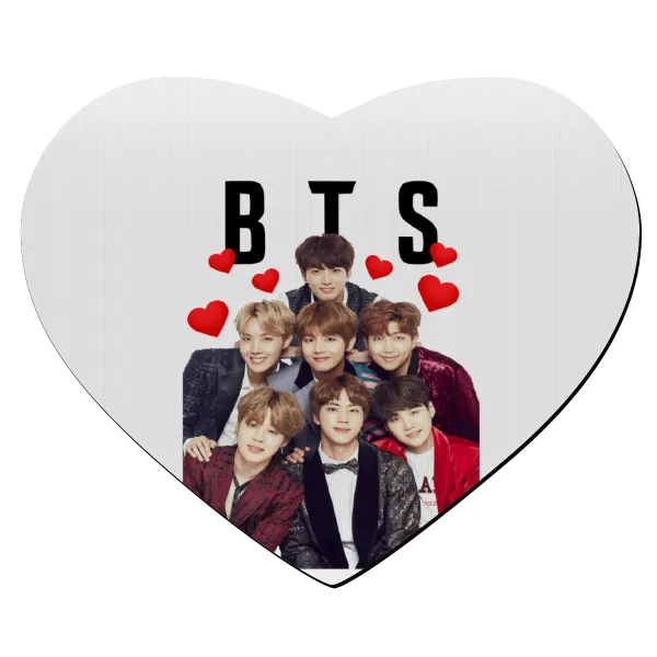 BTS hearts — Mousepad καρδιά 23x20cm