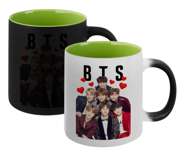 BTS hearts — Μαγική εσωτερικό πράσινη