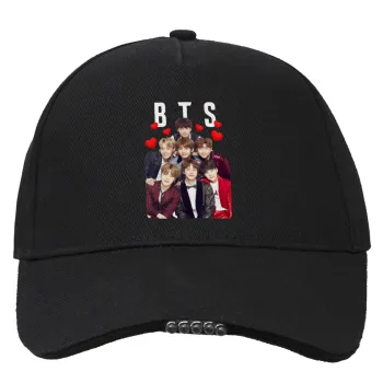 BTS hearts, Καπέλο Εργασίας & Δραστηριοτήτων με LED Φως - Ιδανικό για Νύχτα & Χαμηλό Φωτισμό (100% ΒΑΜΒΑΚΕΡΟ, ΕΝΗΛΙΚΩΝ, UNISEX)