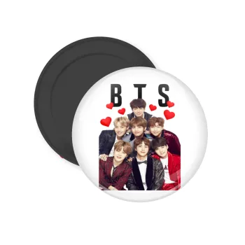 BTS hearts, Μαγνητάκι ψυγείου στρογγυλό διάστασης 5cm
