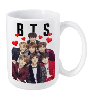 BTS hearts, Κούπα Mega, κεραμική, 450ml