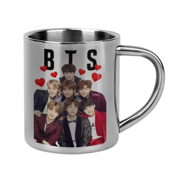 BTS hearts, Mug Stainless steel double wall 300ml
