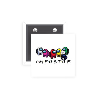 Among US impostor, Κονκάρδα παραμάνα τετράγωνη 5x5cm