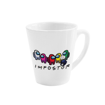 Among US impostor, Κούπα κωνική Latte Λευκή, κεραμική, 300ml