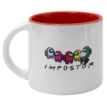 Among US impostor, Κούπα κεραμική 400ml Λευκή/Κόκκινη