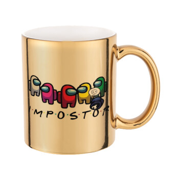 Among US impostor, Mug ceramic, gold mirror, 330ml