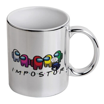 Among US impostor, Mug ceramic, silver mirror, 330ml