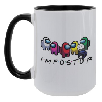 Among US impostor, Κούπα Mega 15oz, κεραμική Μαύρη, 450ml