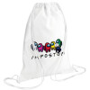 Backpack pouch GYMBAG white (28x40cm)