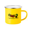 Yellow Enamel Metallic Cup 360ml