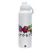 1L Stainless Steel Thermal Bottle with Phone Holder & Double Wall Insulation