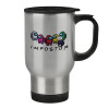 Κούπα ταξιδιού ανοξείδωτη με καπάκι, διπλού τοιχώματος (θερμό) 450ml