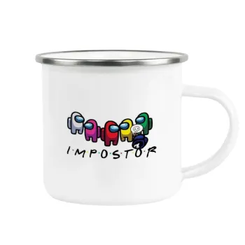 Among US impostor, Κούπα Μεταλλική εμαγιέ λευκη 360ml