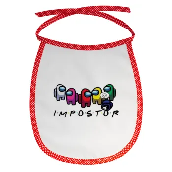 Among US impostor, Σαλιάρα μωρού αλέκιαστη με κορδόνι Κόκκινη