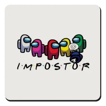 Among US impostor, Τετράγωνο μαγνητάκι ξύλινο 9x9cm