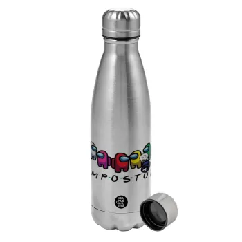 Among US impostor, Metallic water bottle, stainless steel, 750ml