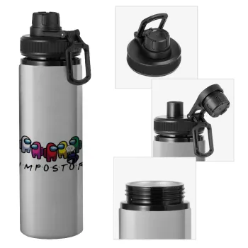 Among US impostor, Metallic water bottle with safety cap, 850ml aluminum