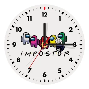Among US impostor, Ρολόι τοίχου ξύλινο (20cm)