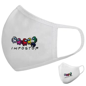 Among US impostor, Μάσκα υφασμάτινη υψηλής άνεσης παιδική (Δώρο πλαστική θήκη)