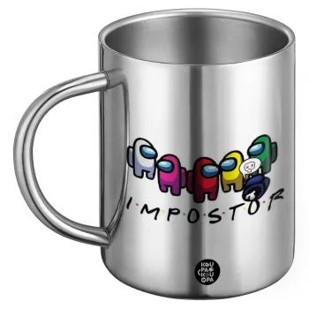 Among US impostor, Ανοξείδωτη Μεταλλική Κούπα 450ml - Διπλού Τοιχώματος
