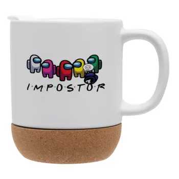 Among US impostor, Κούπα, κεραμική με βάση φελού και καπάκι (ΜΑΤ), 330ml