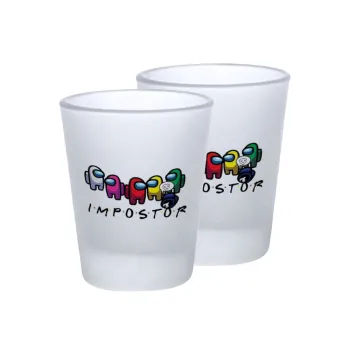 Among US impostor, Σφηνοπότηρα γυάλινα 45ml του πάγου (2 τεμάχια)