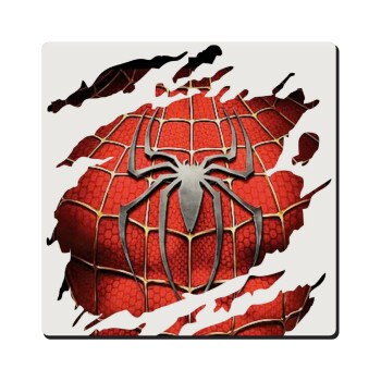 Spiderman cracked, Τετράγωνο μαγνητάκι ξύλινο 6x6cm
