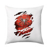 Spiderman cracked, Sofa cushion 40x40cm includes filling