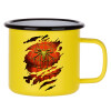 Metallic enamel MATT Yellow cup 360ml