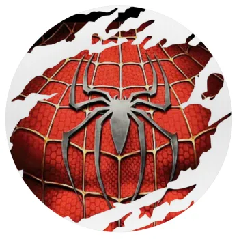 Spiderman cracked, Mousepad Στρογγυλό 20cm
