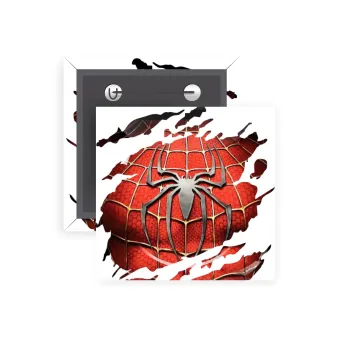 Spiderman cracked, Κονκάρδα παραμάνα τετράγωνη 5x5cm