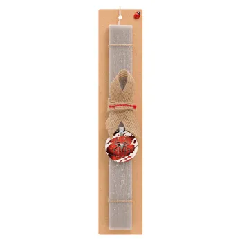 Spiderman cracked, Easter Set, wooden keychain & scented Easter candle flat (30cm) (GRAY)