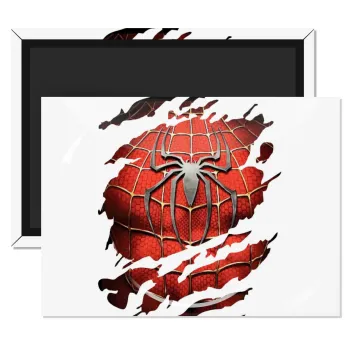 Spiderman cracked, Ορθογώνιο μαγνητάκι ψυγείου διάστασης 9x6cm